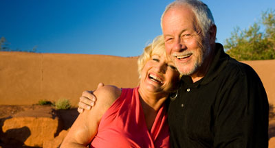 Happy Couple in Desert